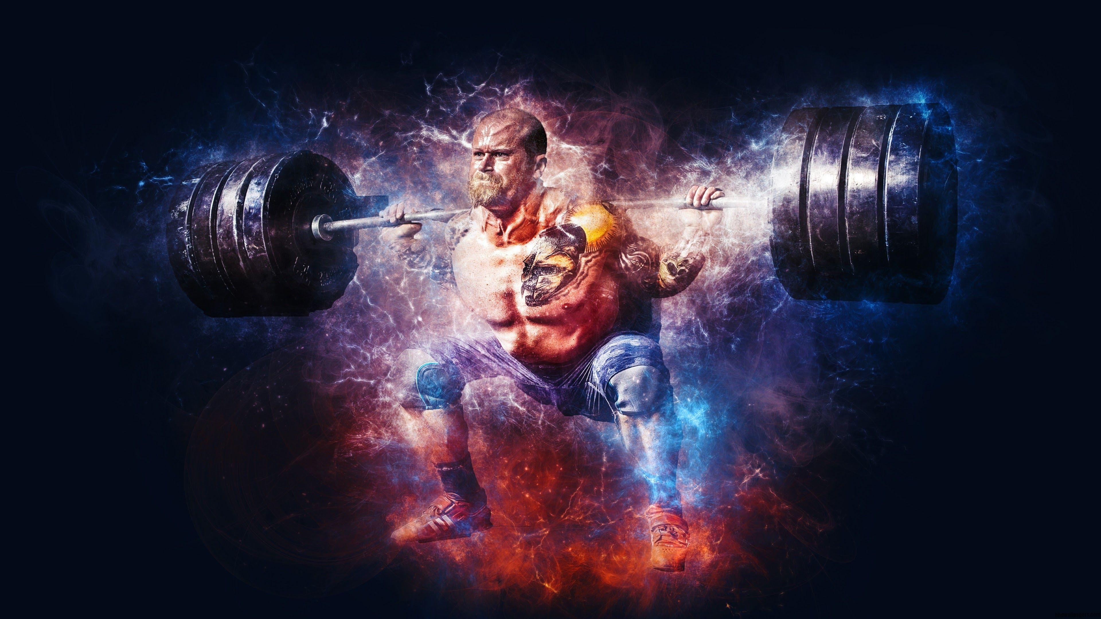 Weightlifting At Gym Wallpaper HD Wallpaper