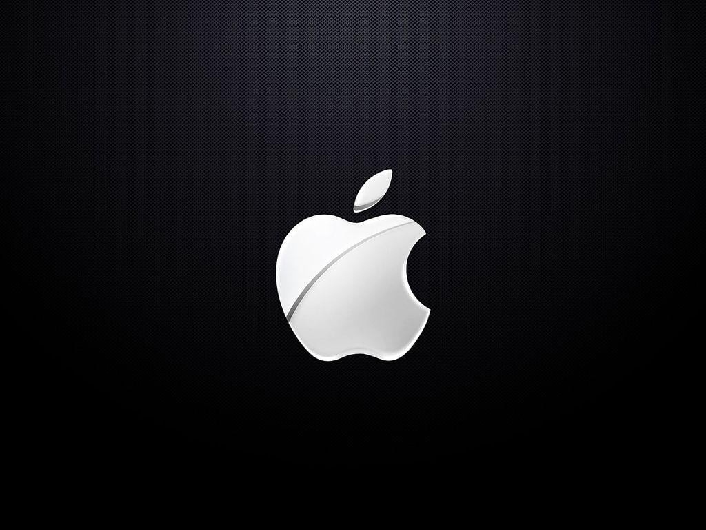 HD Apple Logo Black Background Wallpaper Zone
