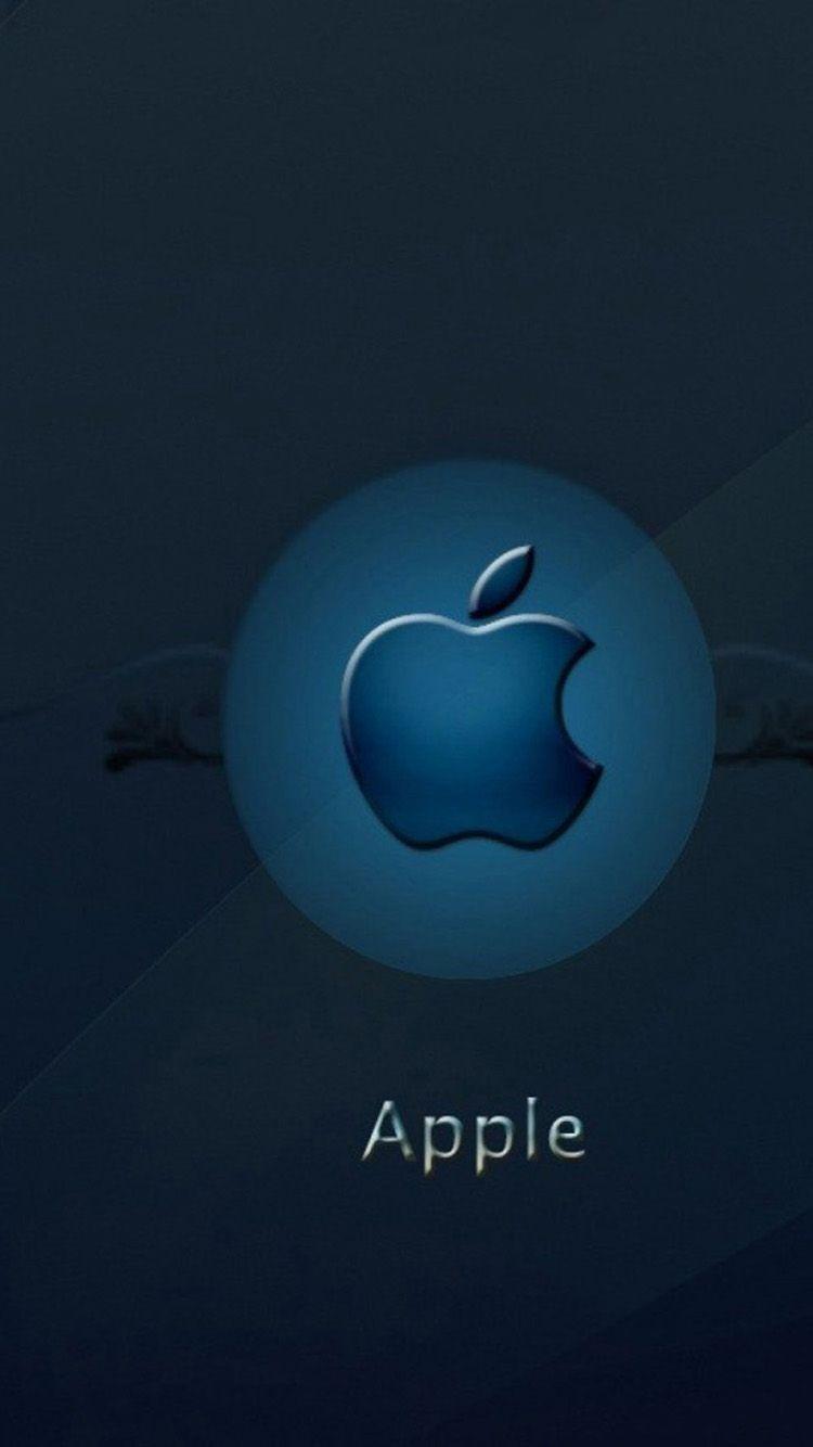 Apple Logo iPhone Wallpaper 6 image. Blue Wallpaper