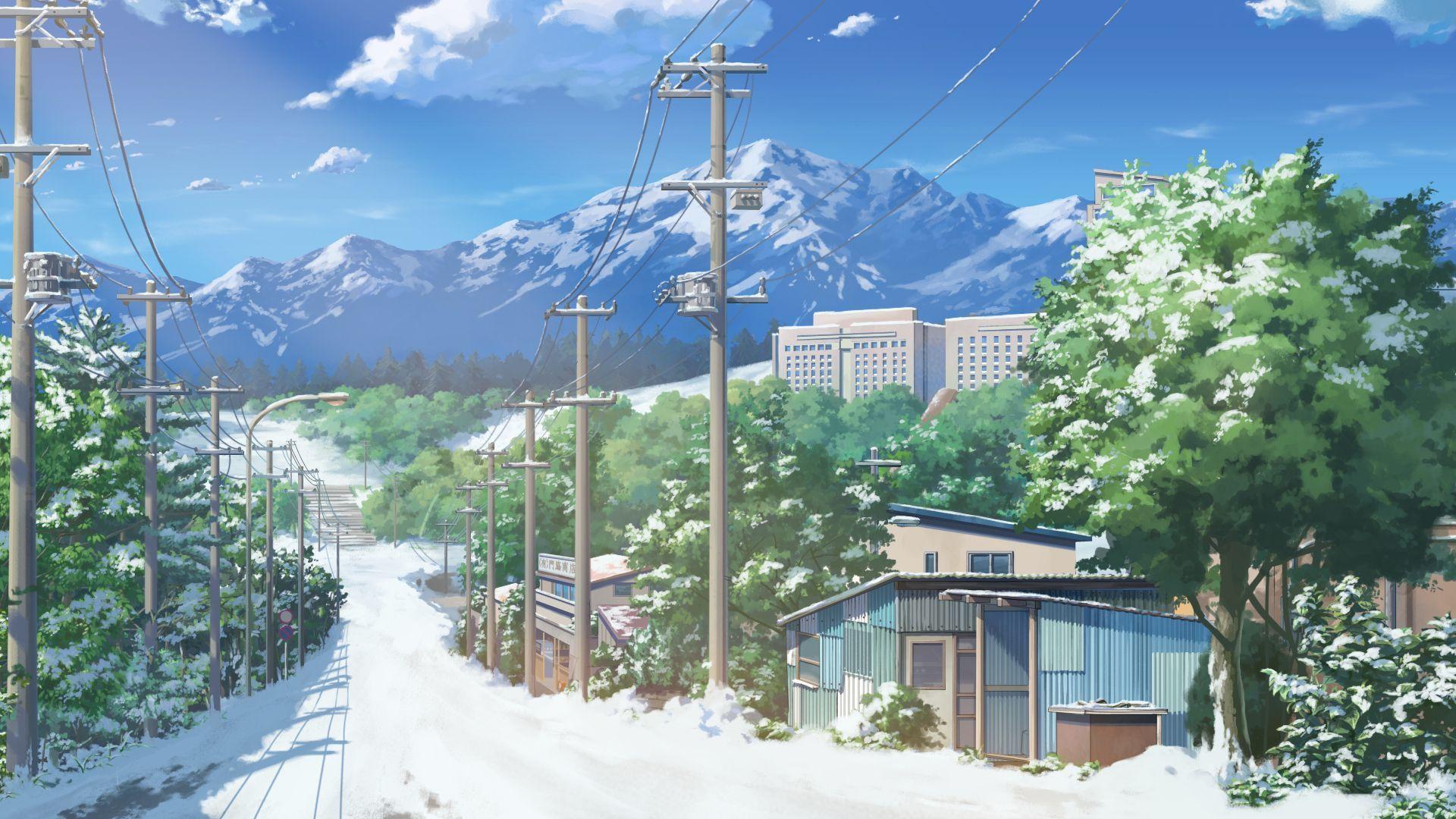 Anime Japan Cityscape wallpaper (Có hình ảnh). Phong cảnh, Anime