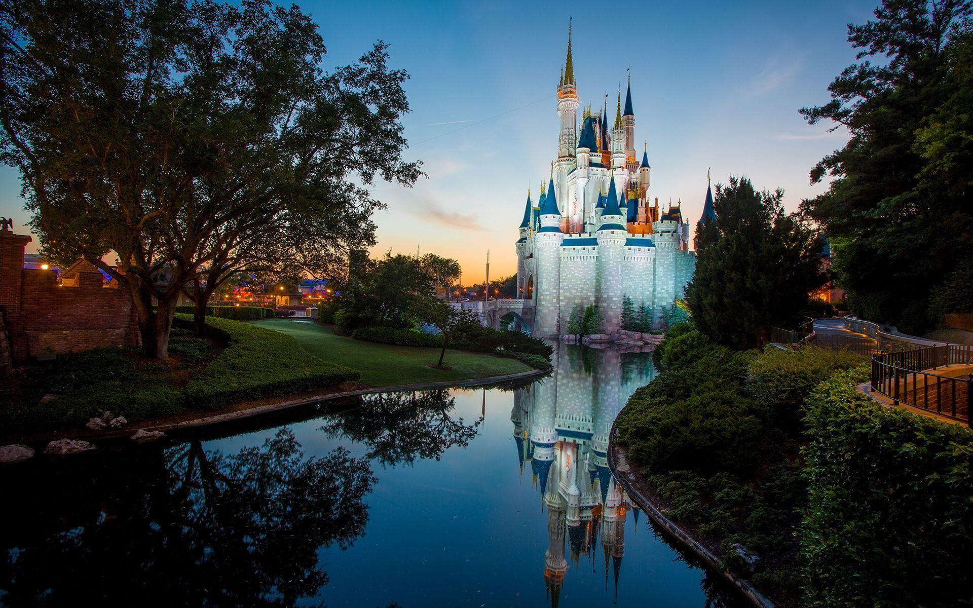 Disneyland castle walt disney world wallpaper file