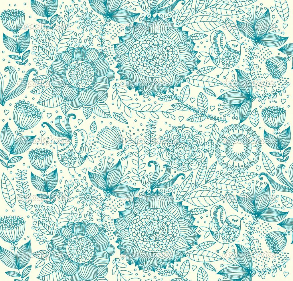 eletragesi: Blue Flowers Tumblr Background Image