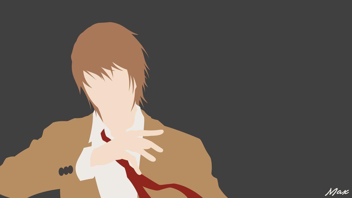 Light Yagami (Death Note) Minimal Wallpaper