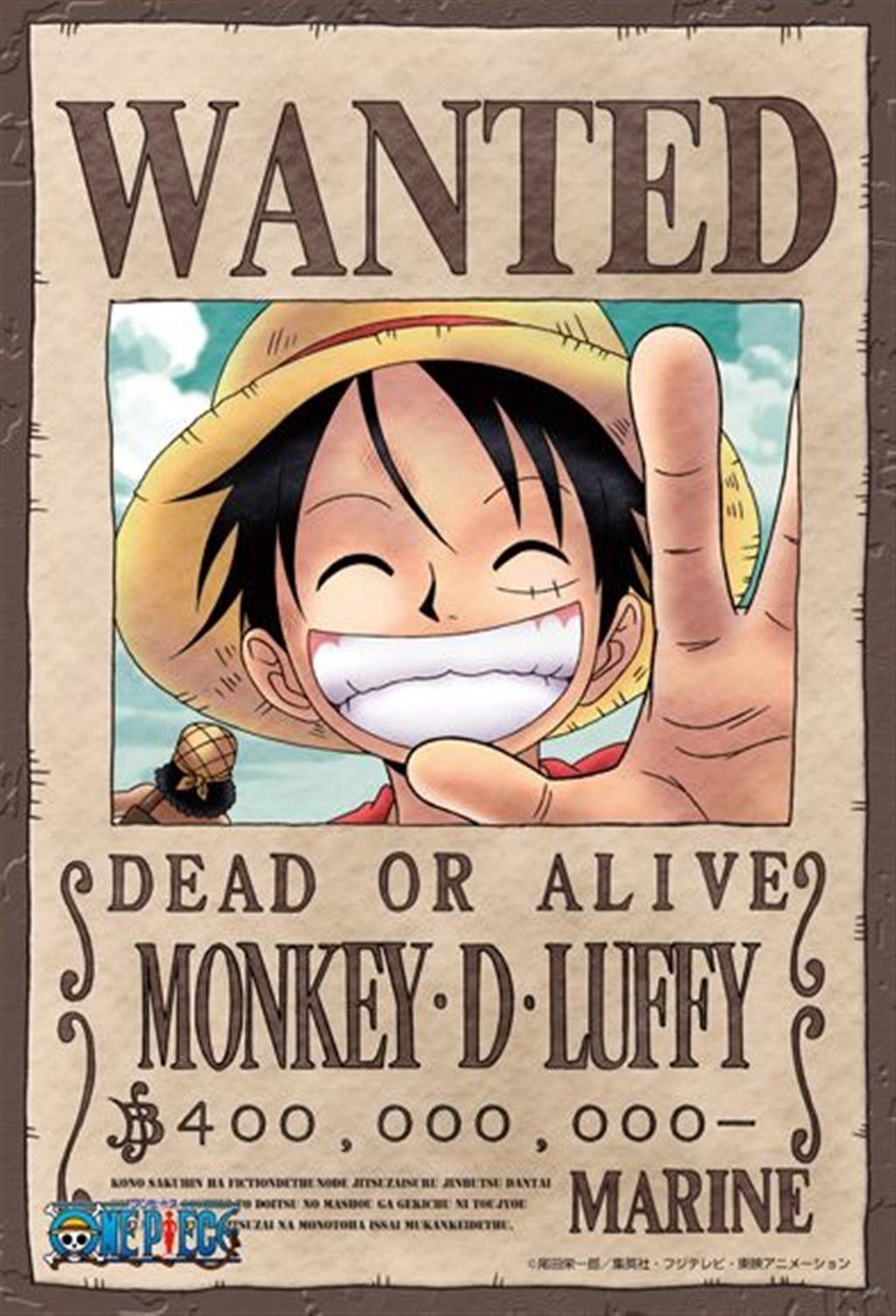 Luffy One Piece Wanted Poster Picture. phone background