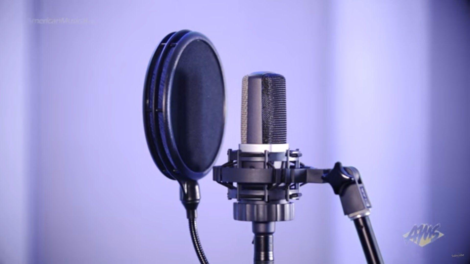 studio microphone wallpaper