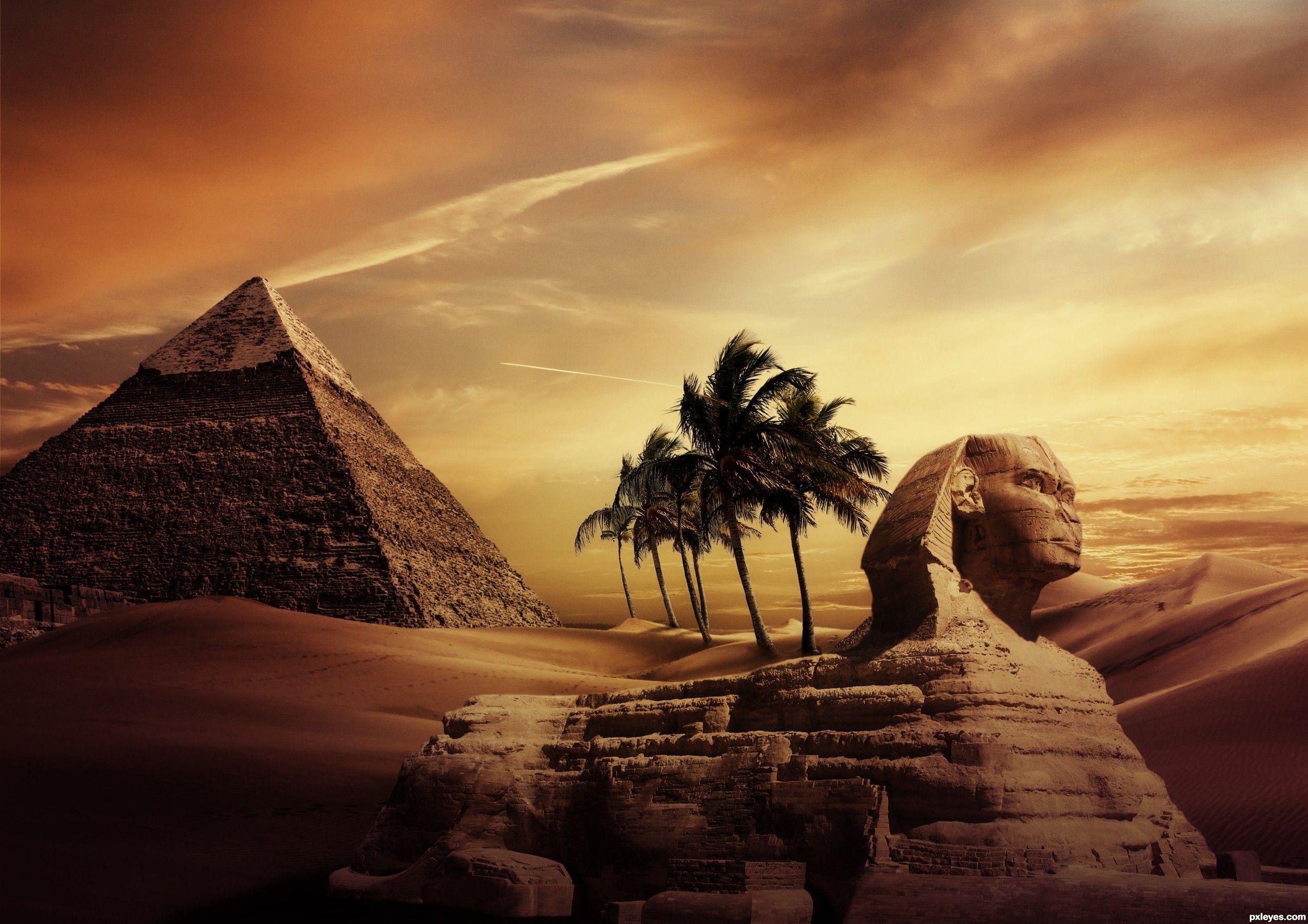Artistic Egyptian wallpaper (Desktop, Phone, Tablet)