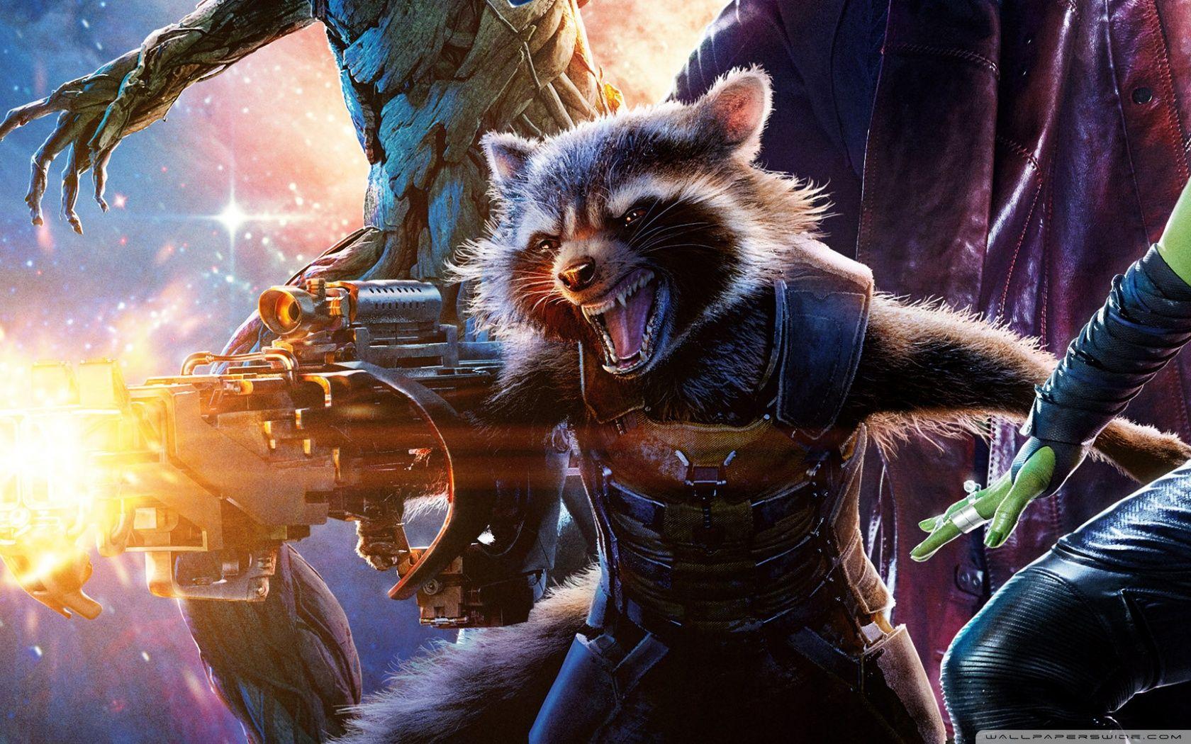 Guardians of the Galaxy Rocket Raccoon HD desktop wallpaper