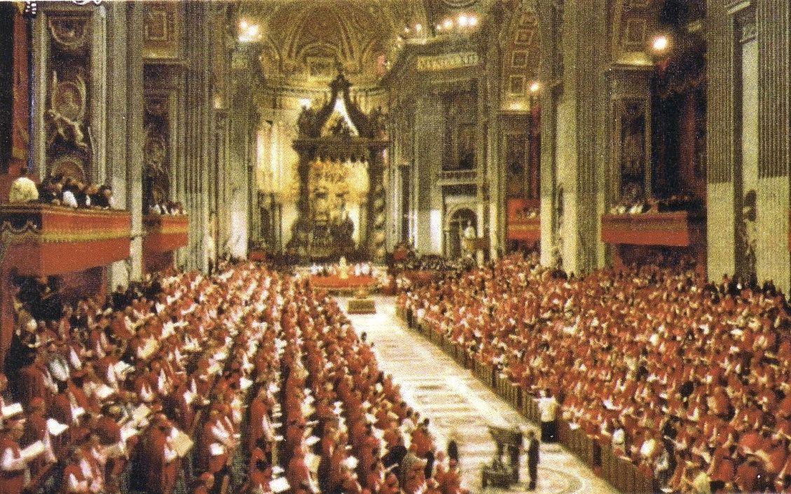 Vatican II cardinals in St. Peter's Basilica wallpaper. Catholic