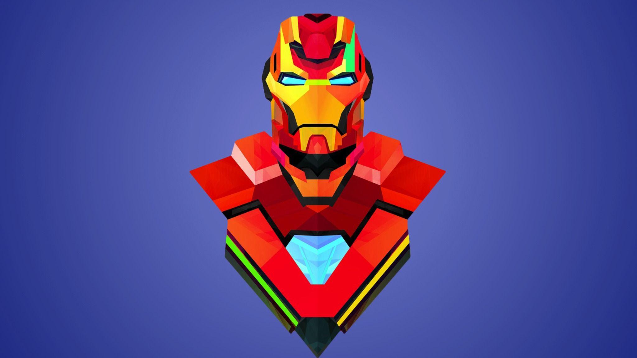 Iron Man Art Abstract 2048x1152 Resolution HD 4k