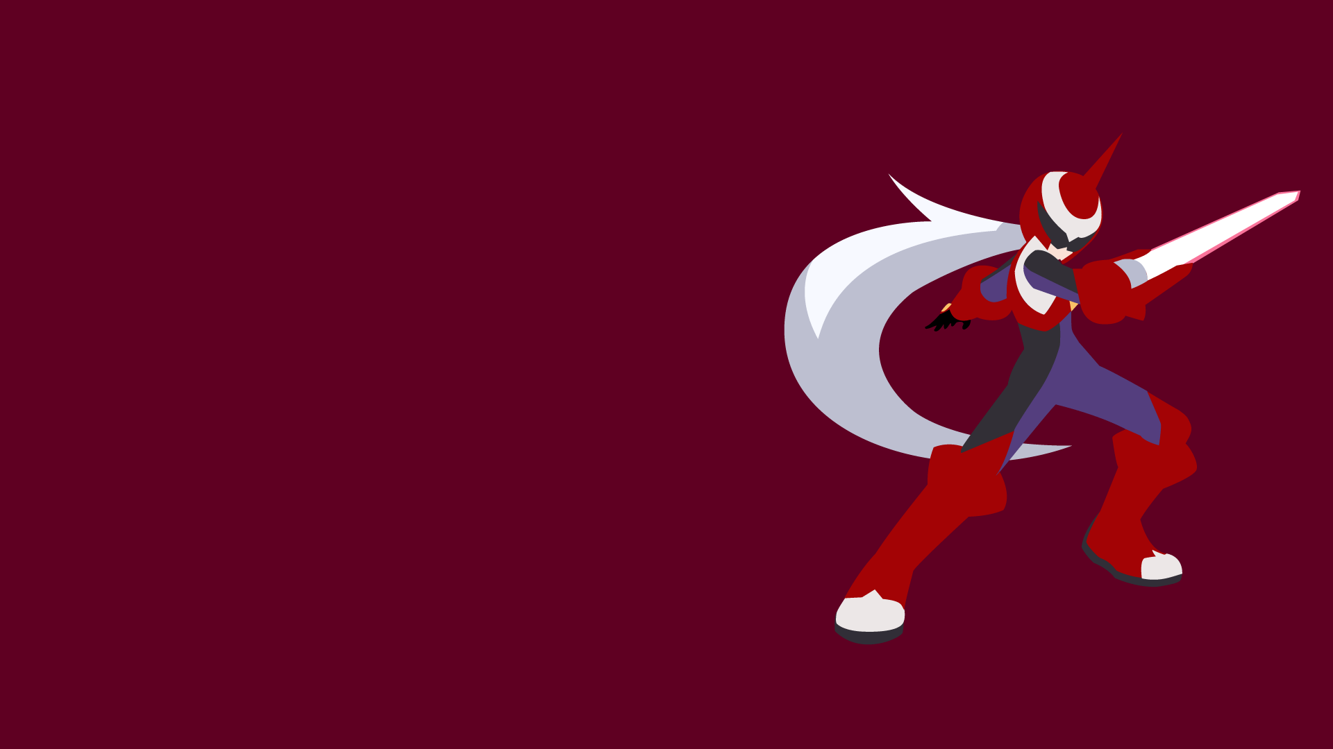 Minimalist Protoman.EXE Wallpaper