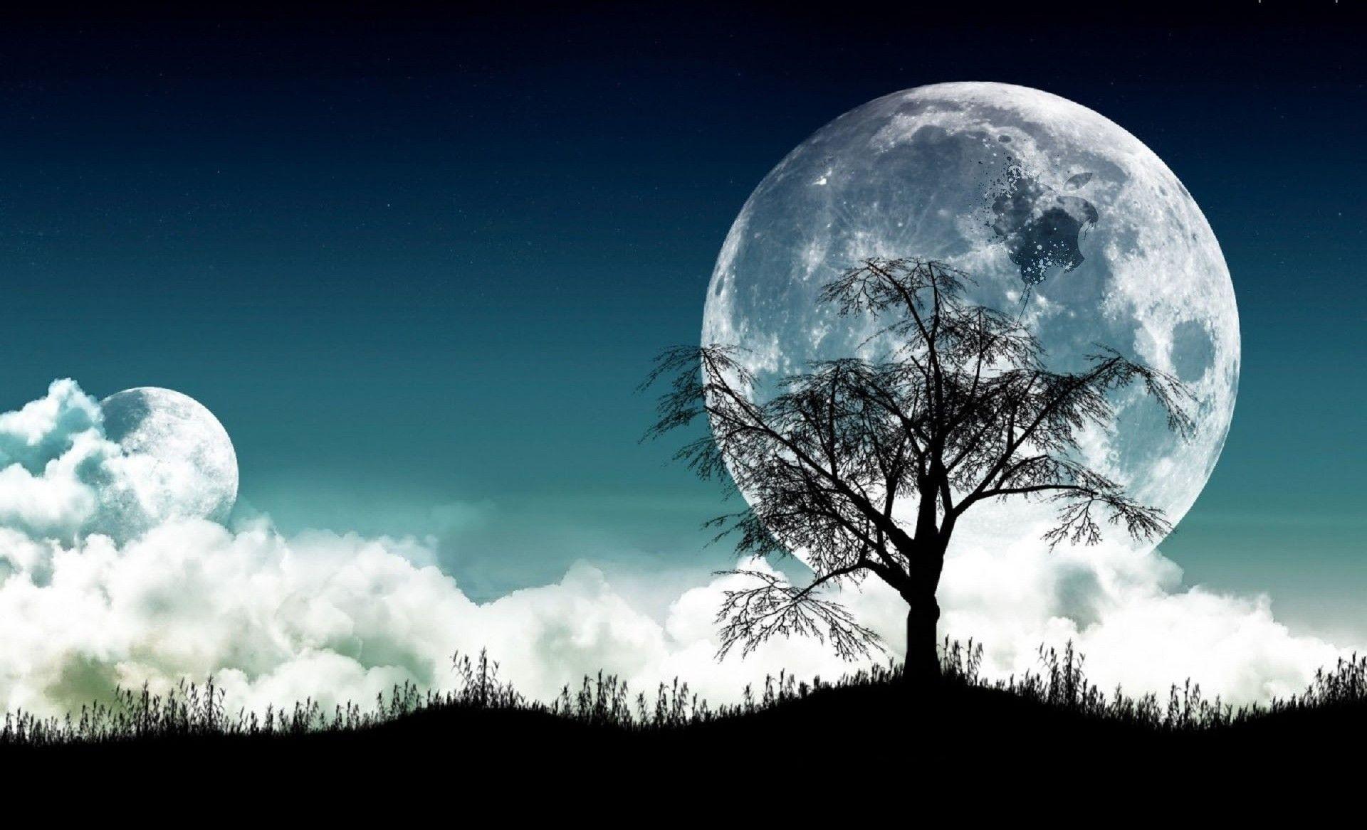 Sky: Sky Beautiful Nature Moon Background HD 16:9 High Definition