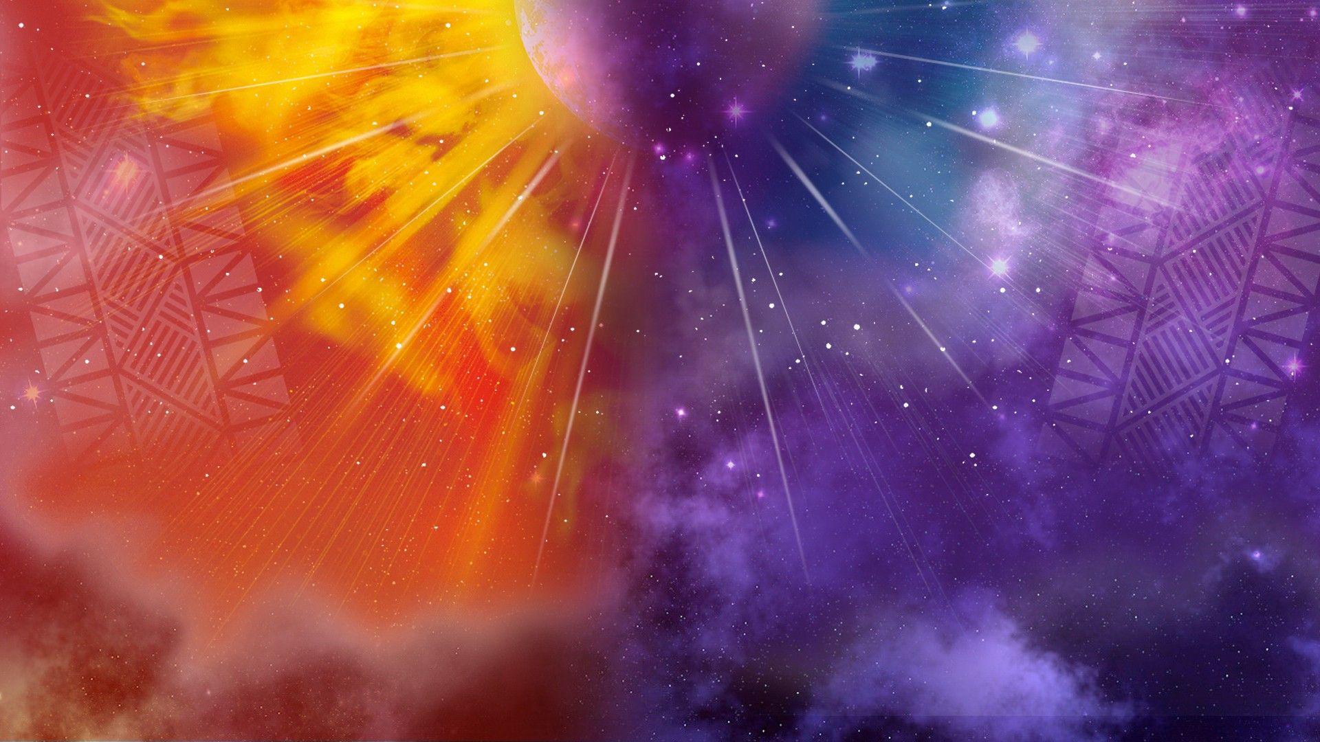 Sun And Moon Background