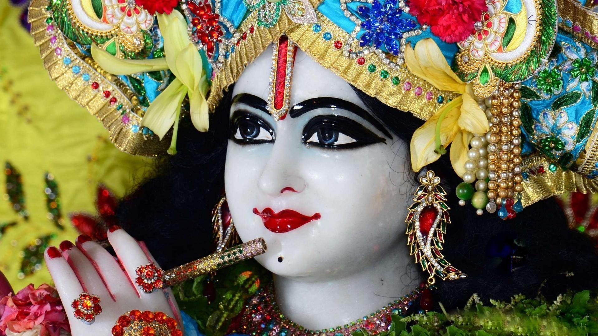 Lovely Lord Krishna Animated Wallpaper HD