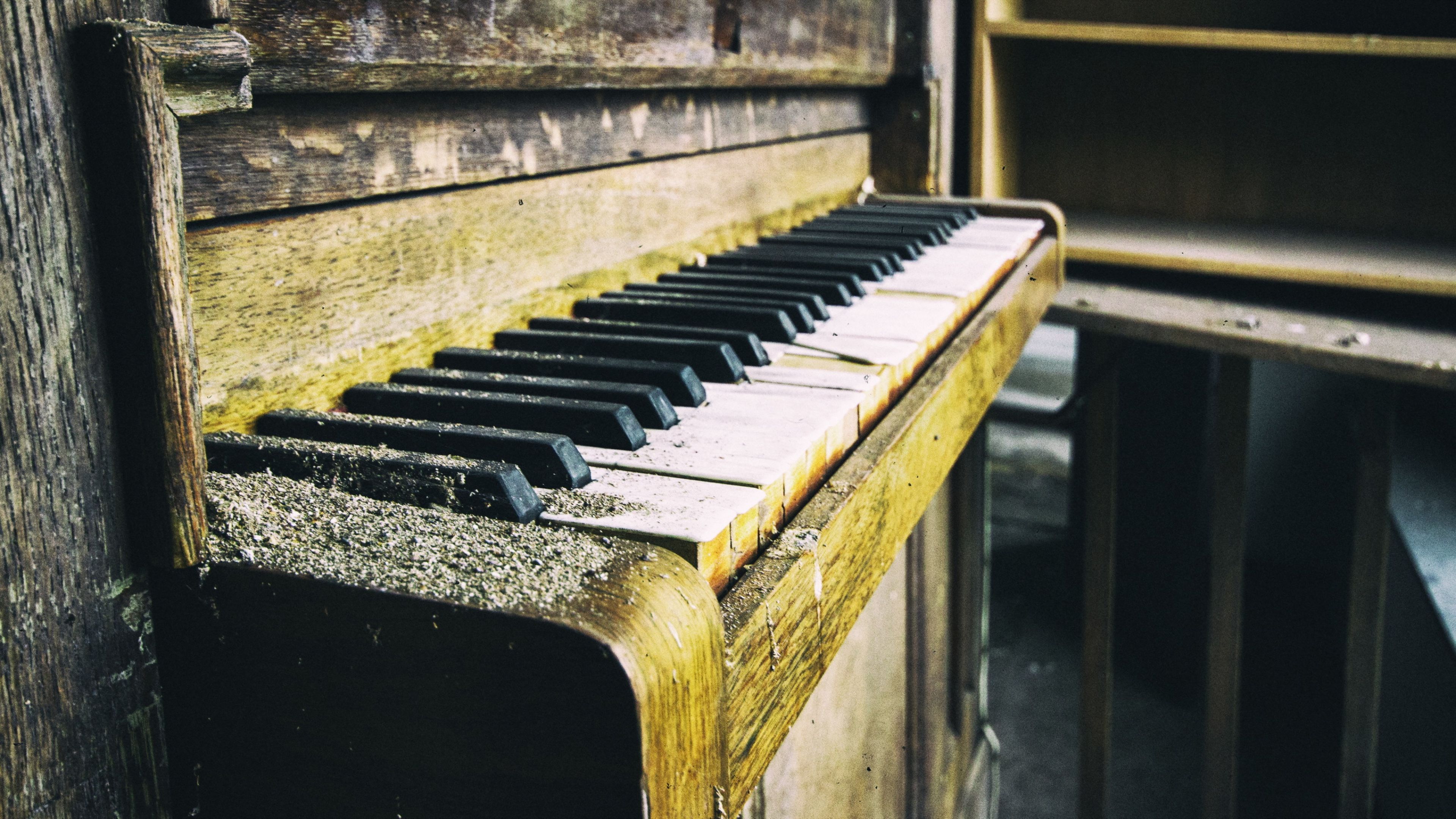Piano Old, HD Music, 4k Wallpaper, Image, Background, Photo
