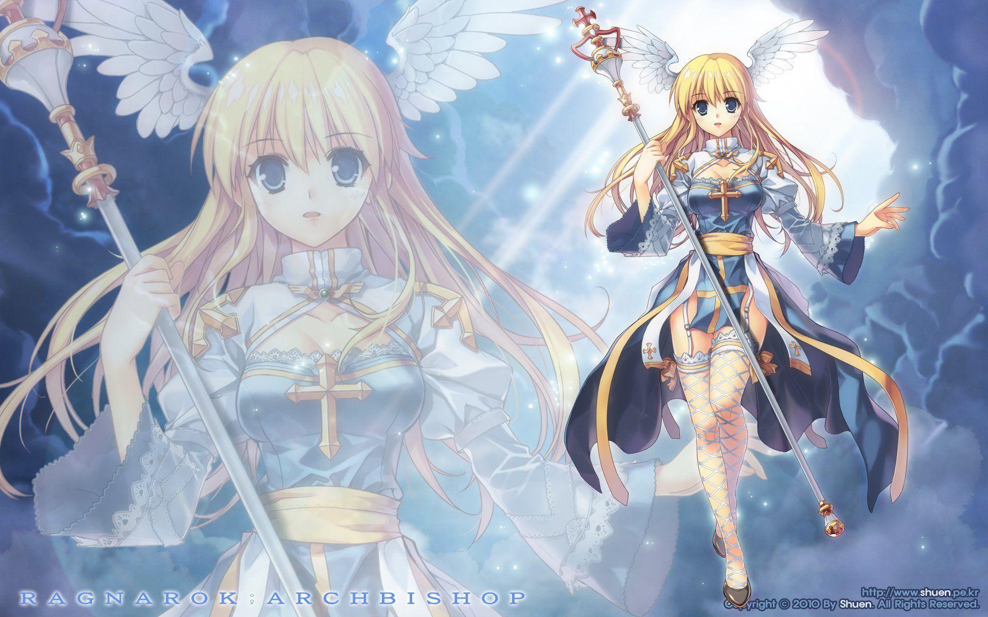 Background Of Anime Wallpaper Angel Wallpohcom Girl High Resolution