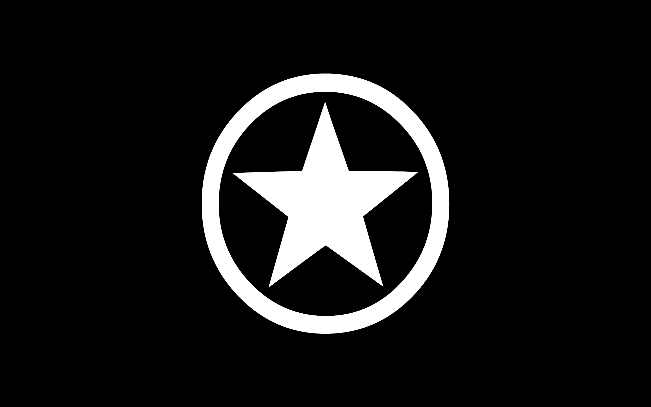 All Star Converse White Logo on Black Wallpaper HD Desktop