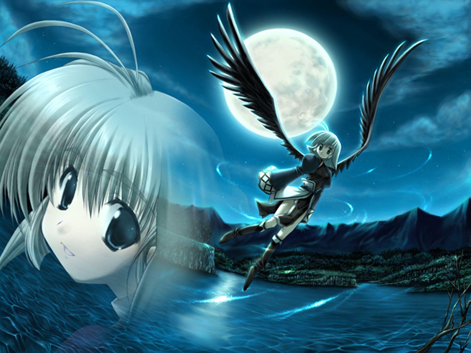 Anime wallpaper on the cartoon Black Angel 2 Black Angel 2
