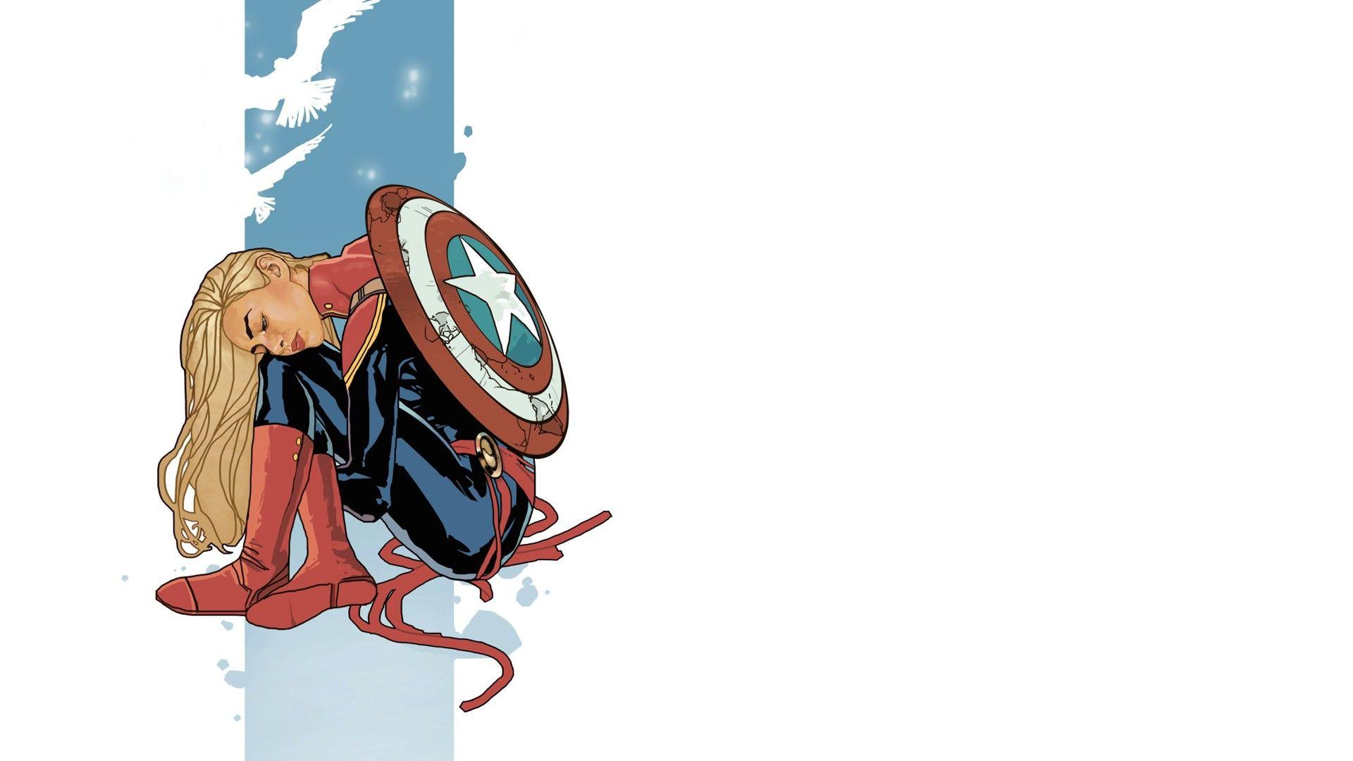 Captain Marvel, Superhero, Marvel Comics Wallpaper HD / Desktop