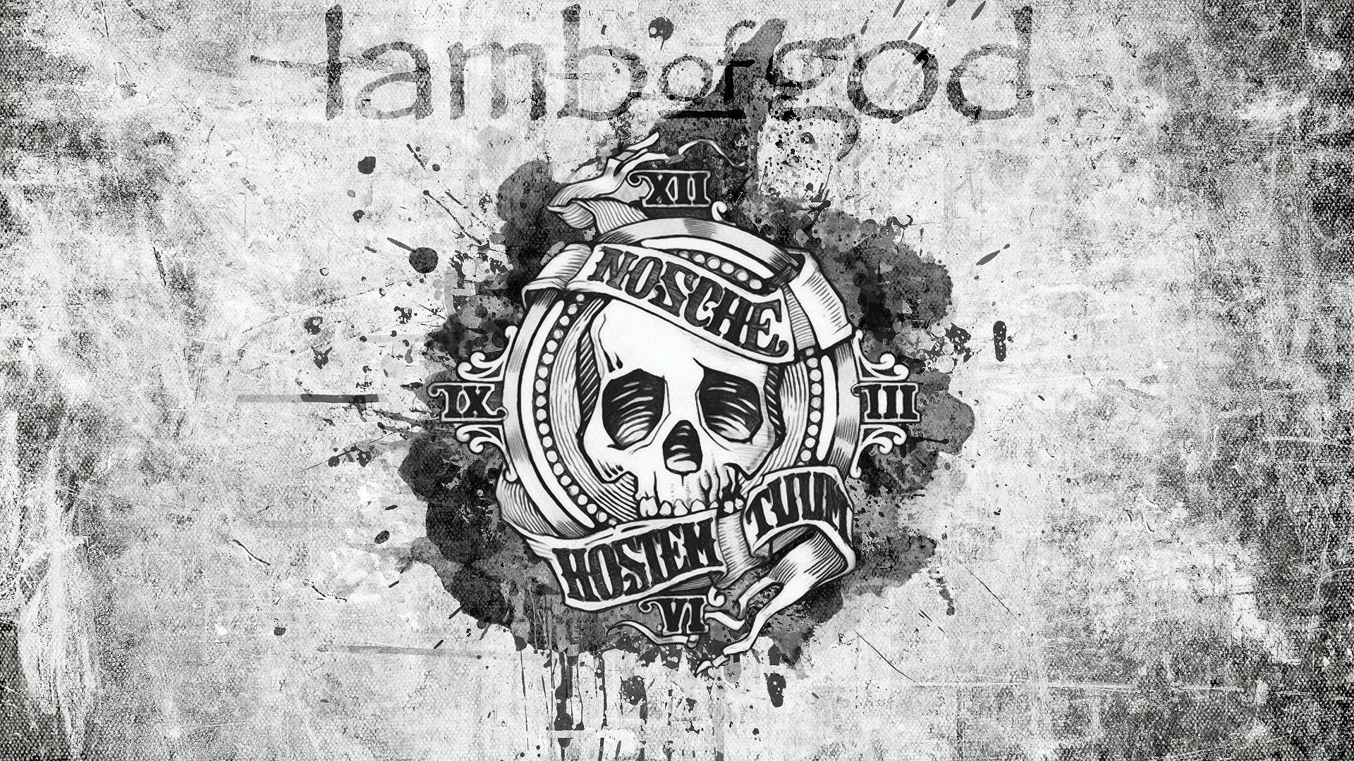 Skulls Logo Emblem Lamb of God NWoAHM Music 1920x1080