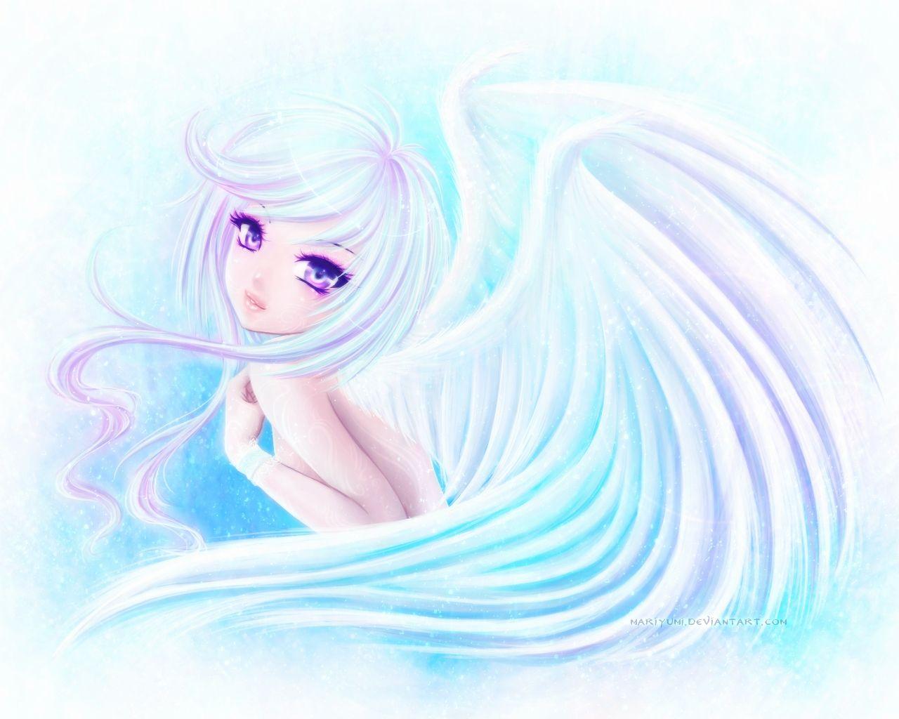 Anime angel wallpaper. See To World