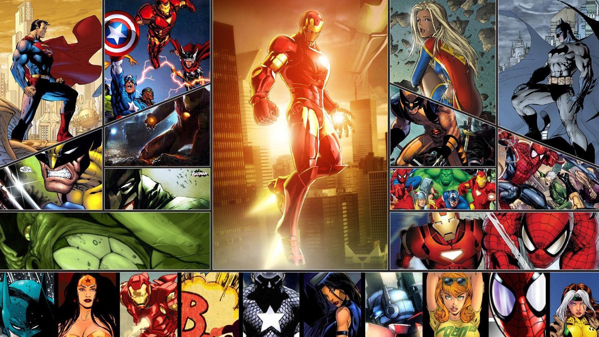 Comics Superheroes Desktop Background HD Wallpaper. Download