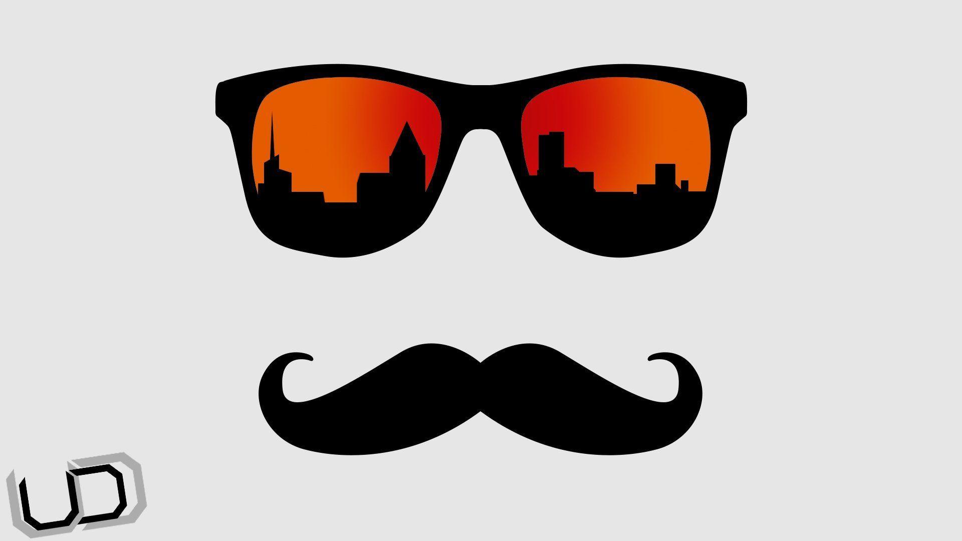 Sunglasses Mustache Like Town New York HD Wallpaper