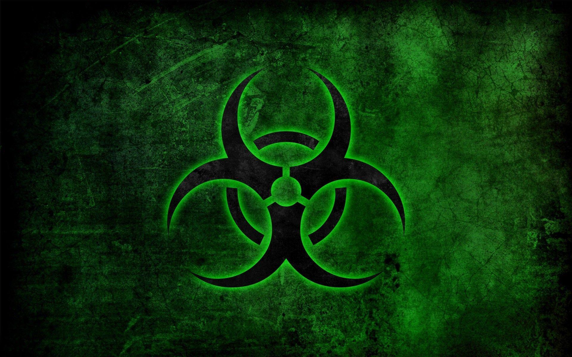 Green Biohazard Symbol. Biohazard symbol wallpaper