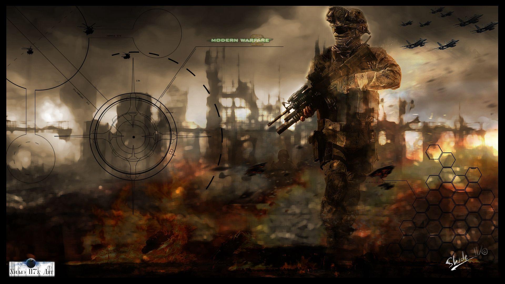 Download wallpaper 1920x1080 call of duty modern warfare 2, soldier