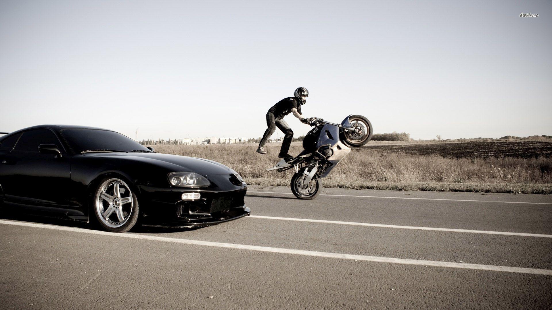 motorcycle stunt riding 1920x1080 sport wallpaper