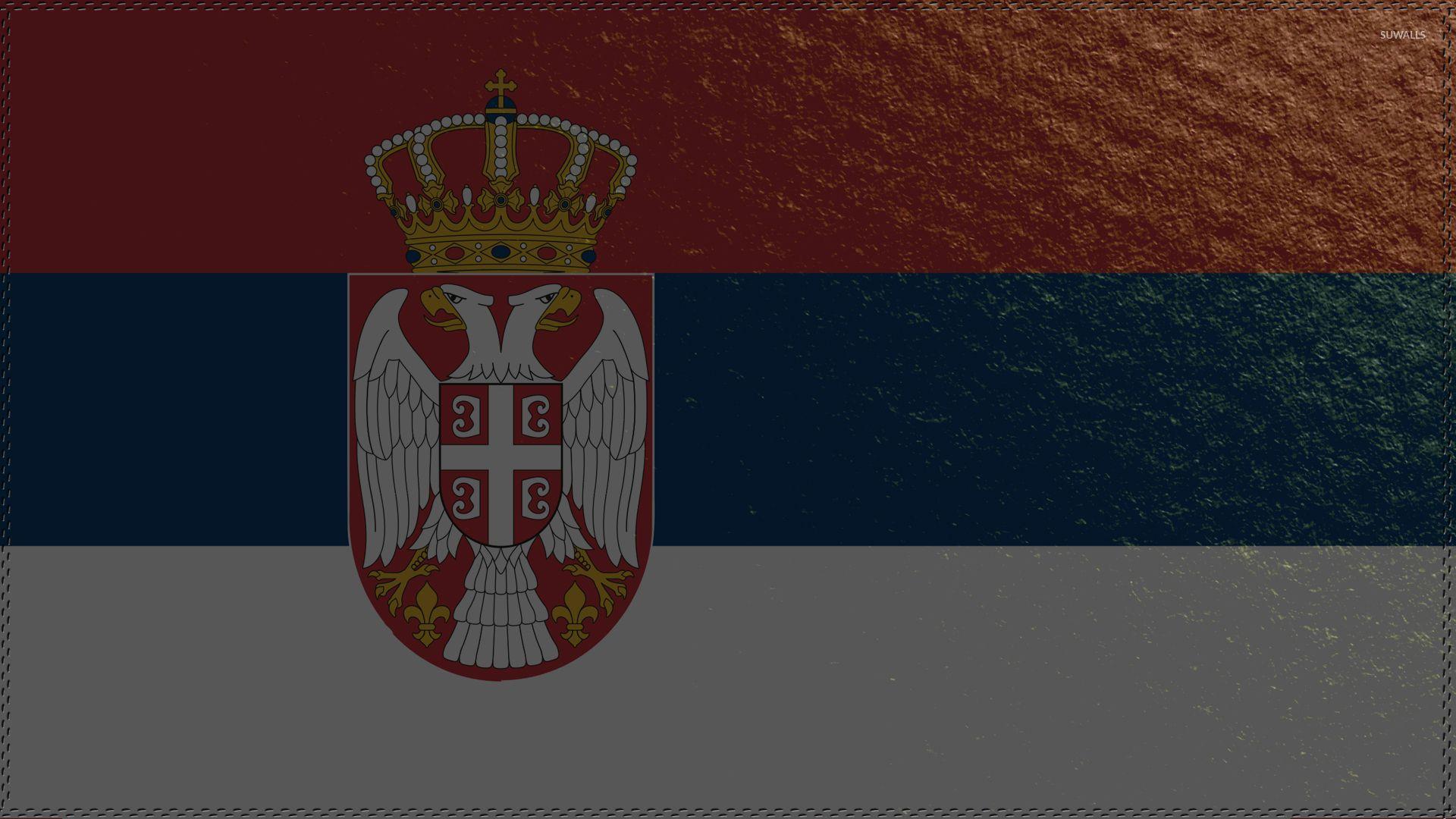 Flag of Serbia wallpaper Art wallpaper