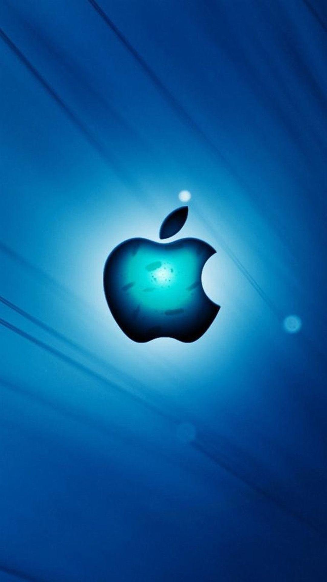 Funny Apple iPhone logo wallpaper