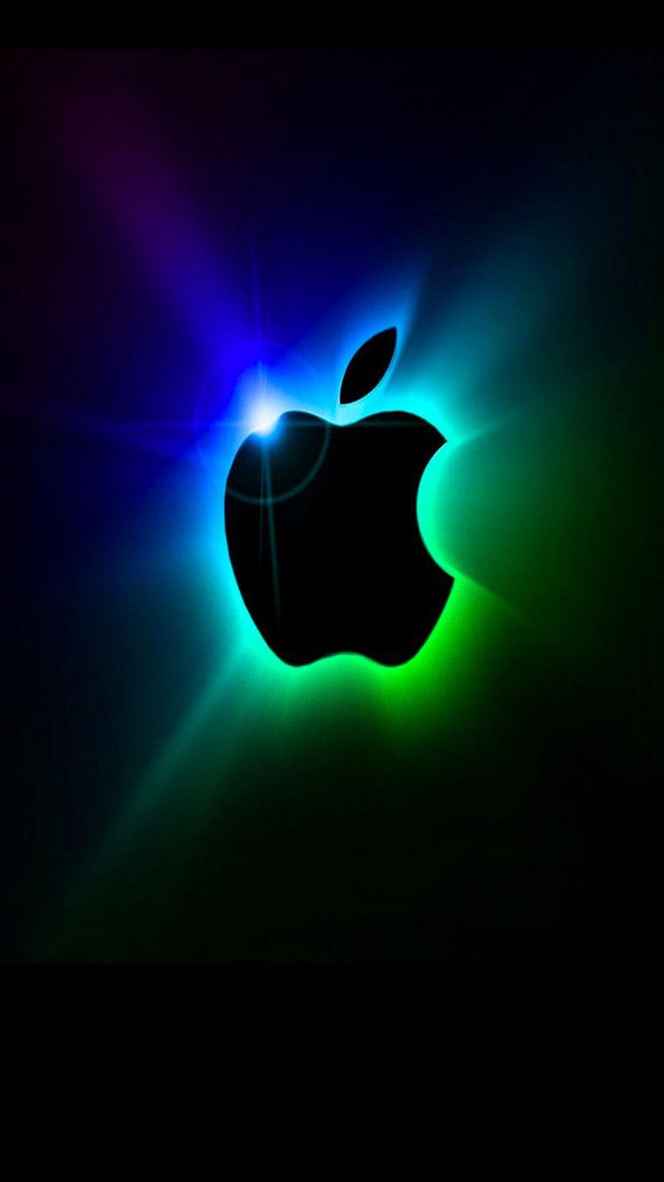 iphone 5 apple lighting effect logo free image