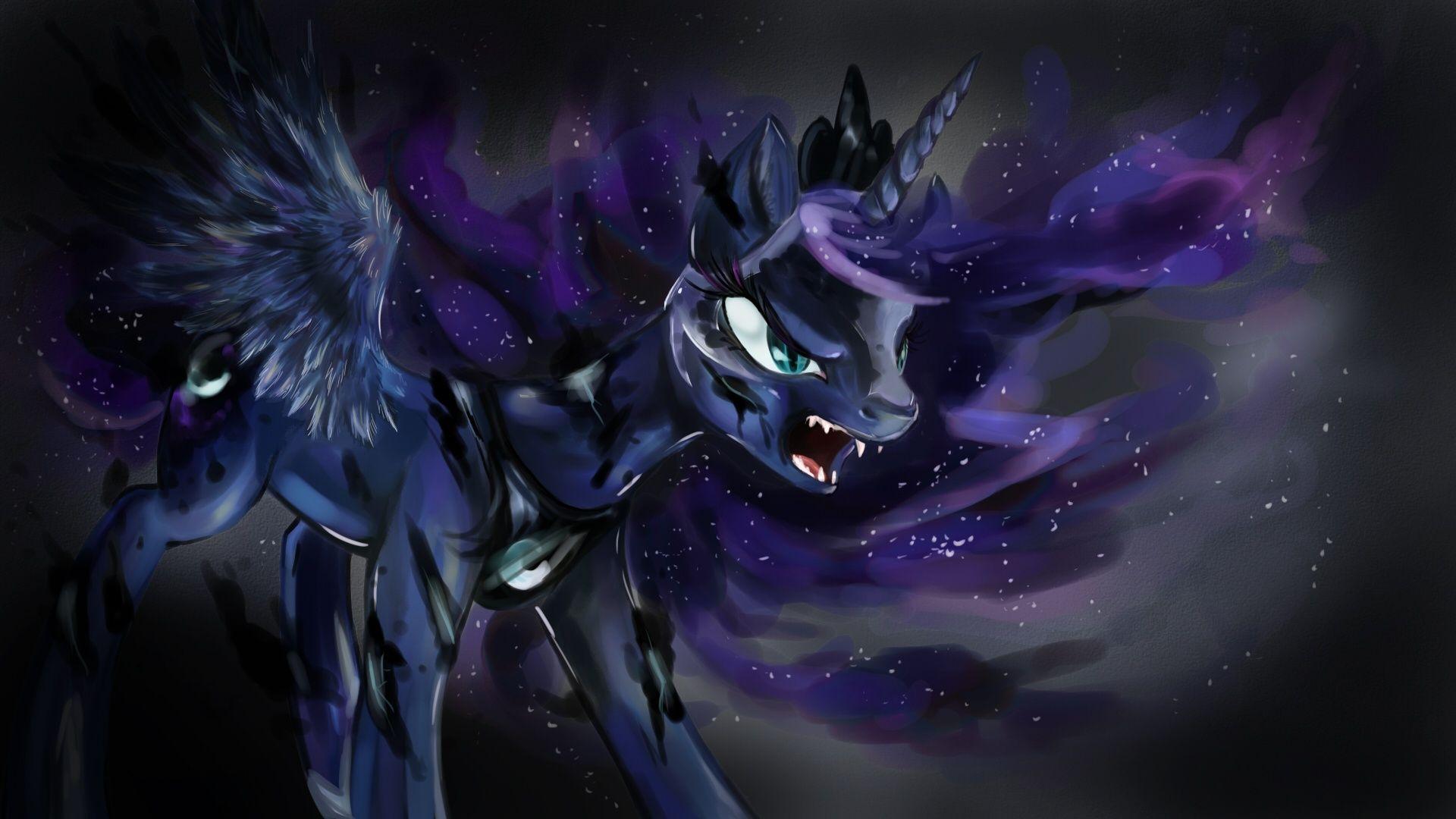Princess Luna (transforming into Nightmare Moon) wallpaper