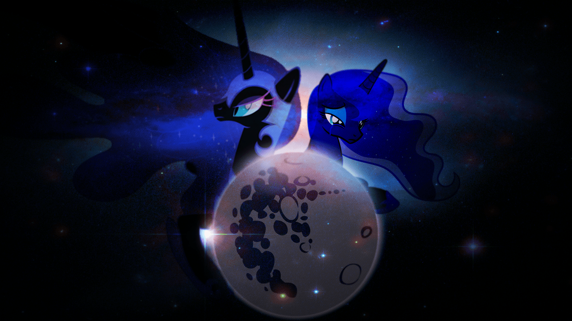 MLP:FiM Princess Luna and Nightmare Moon Wallpaper