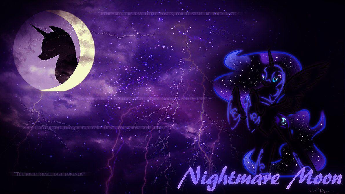 nightmare moon mlp wallpaper