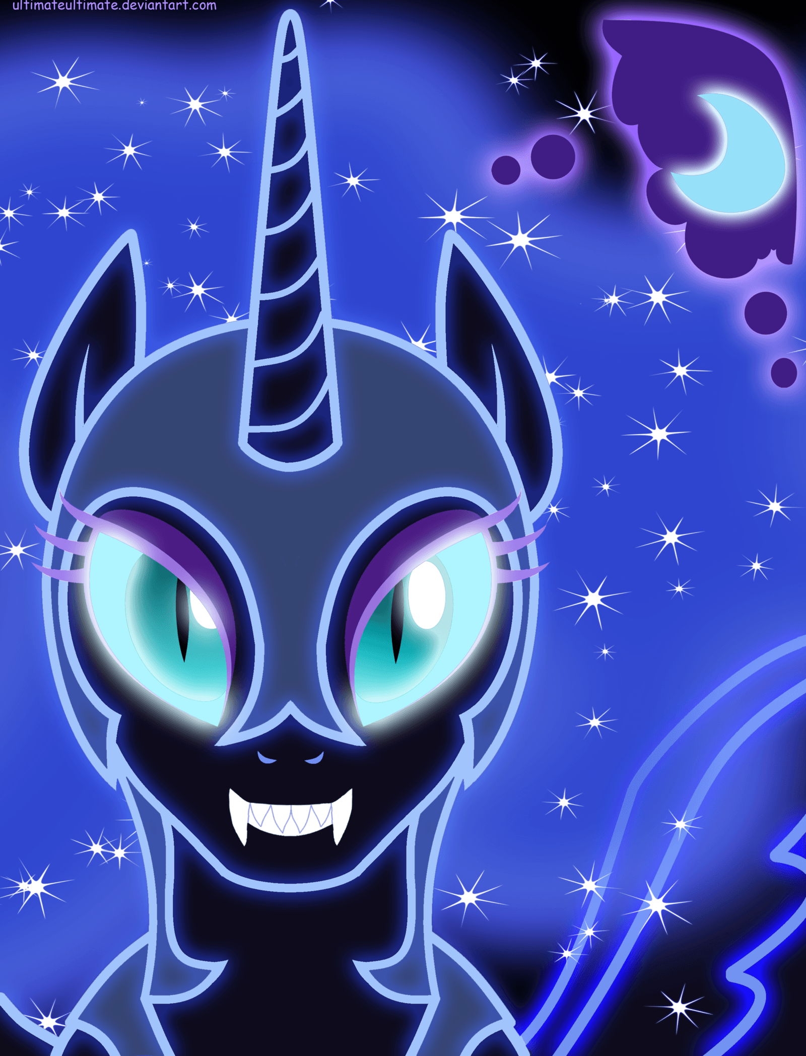 Neon Nightmare Moon