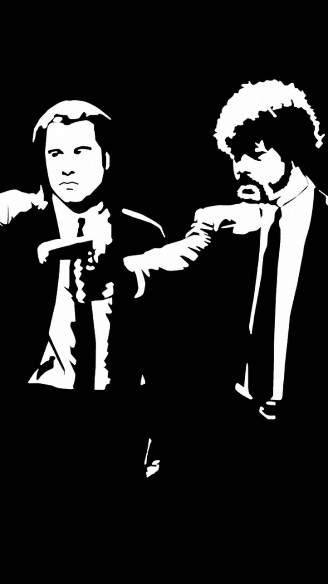 Pulp Fiction, Killers, Black galaxy s4 s5 Wallpaper HD 1080x1920
