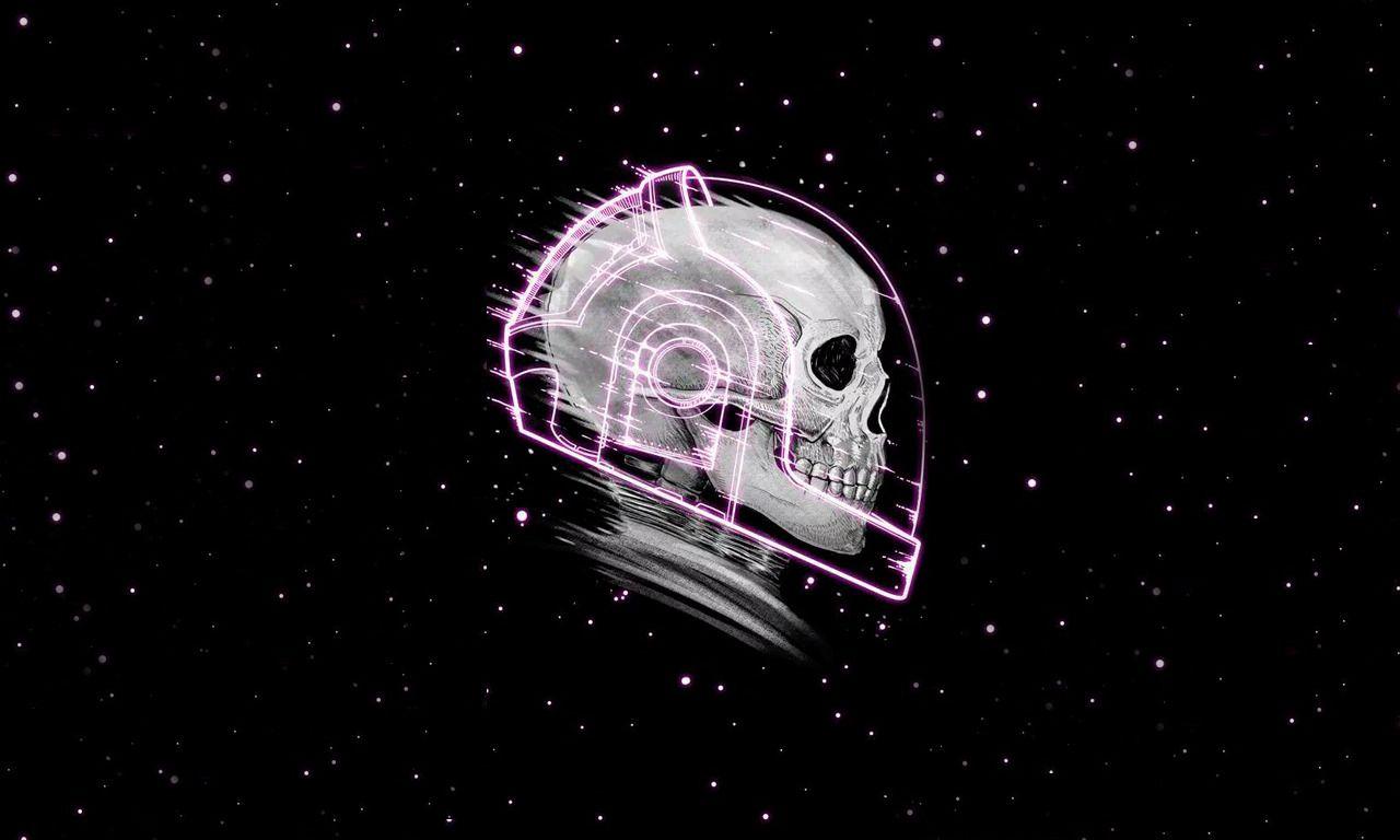 skull, Astronaut, Space, Stars, Daft Punk Wallpaper HD / Desktop