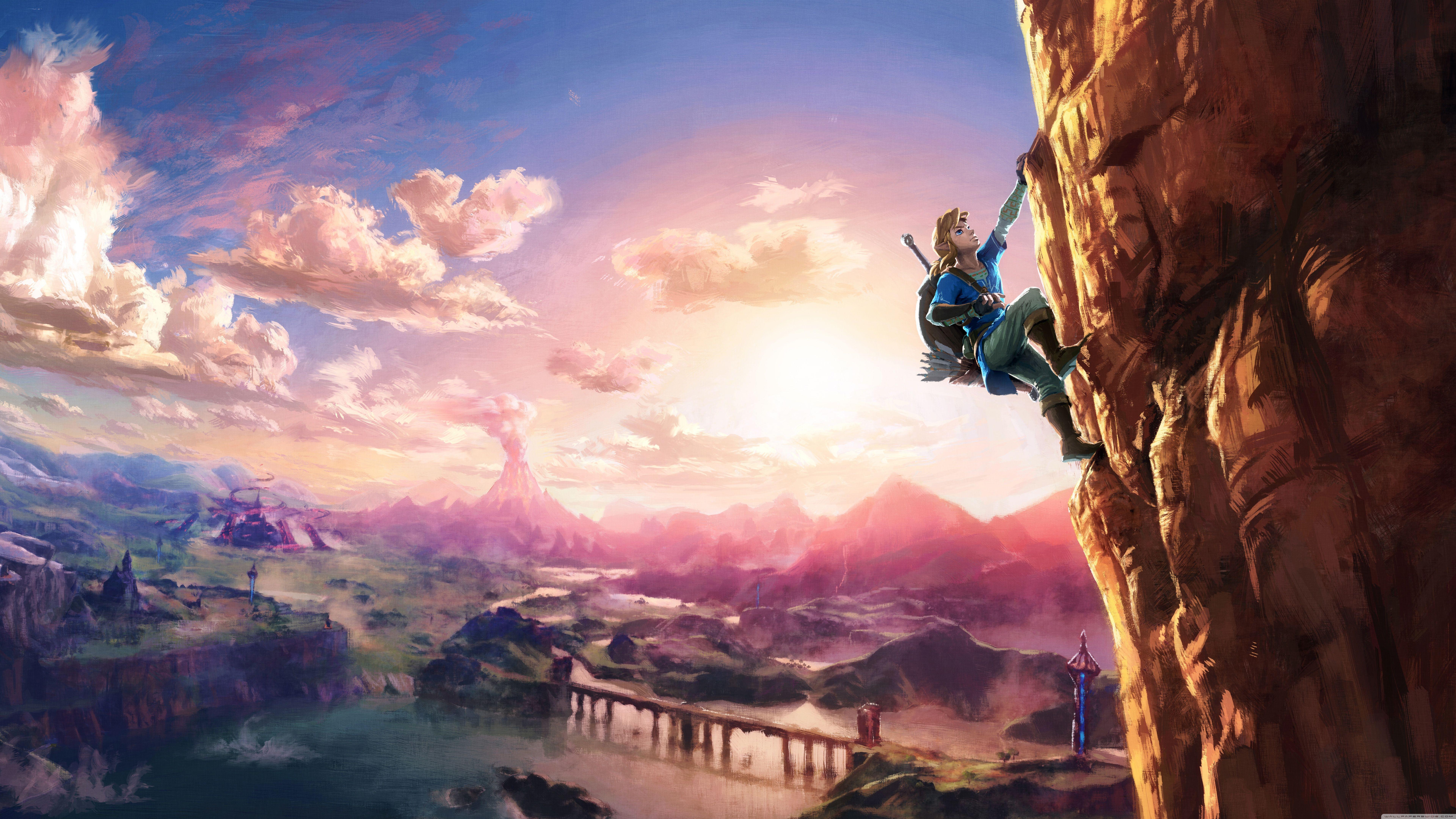 The Legend of Zelda Breath of the Wild Link ❤ 4K HD Desktop