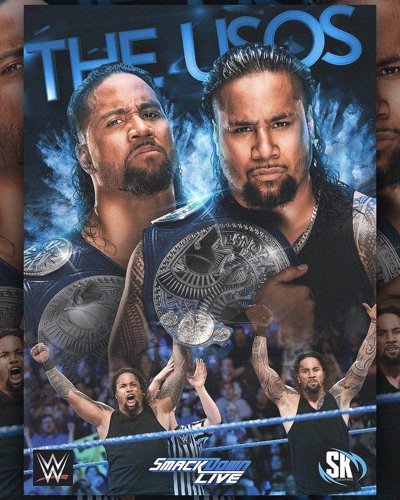 The Usos: SmackDown Tag Team Champs By SK Graphix