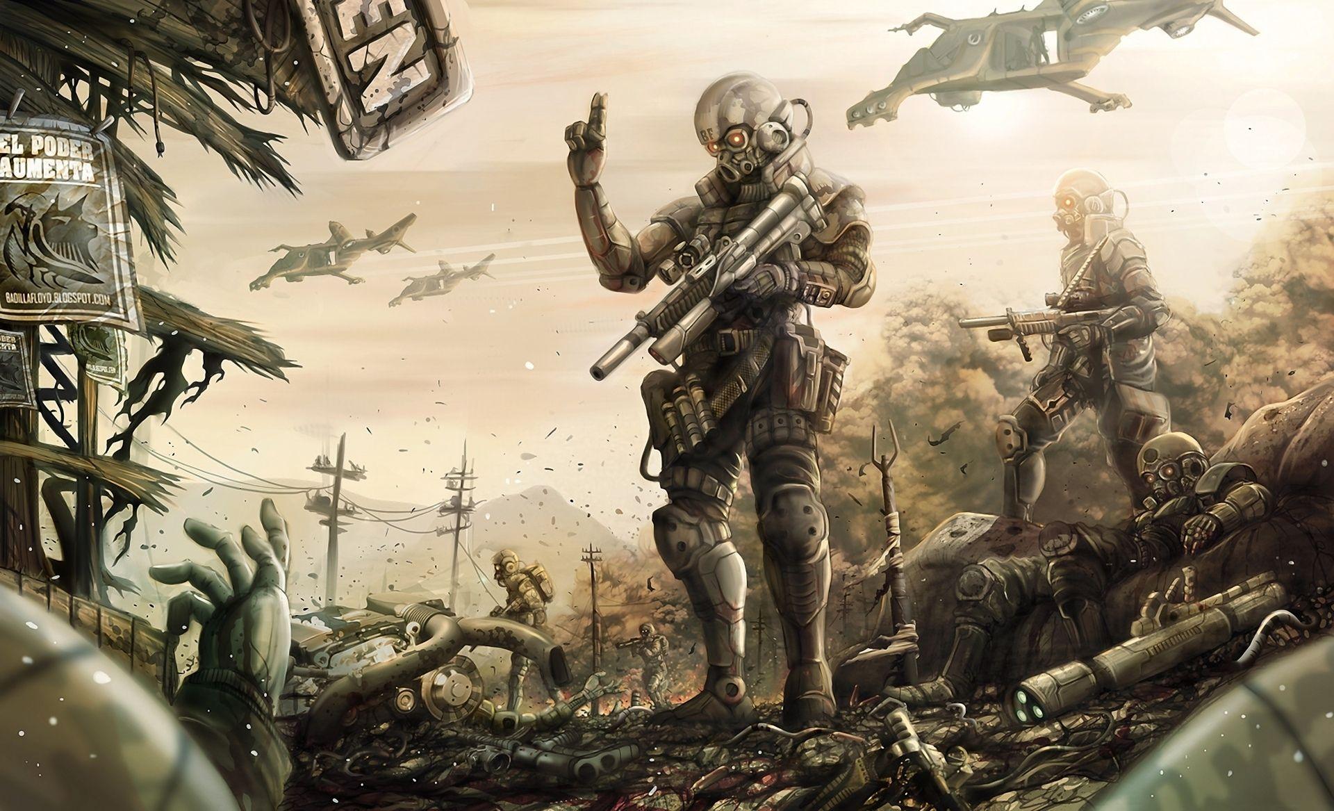 Sci Fi Battle Wallpaper For iPhone #zoD. Sci fi, Science fiction illustration, Sci