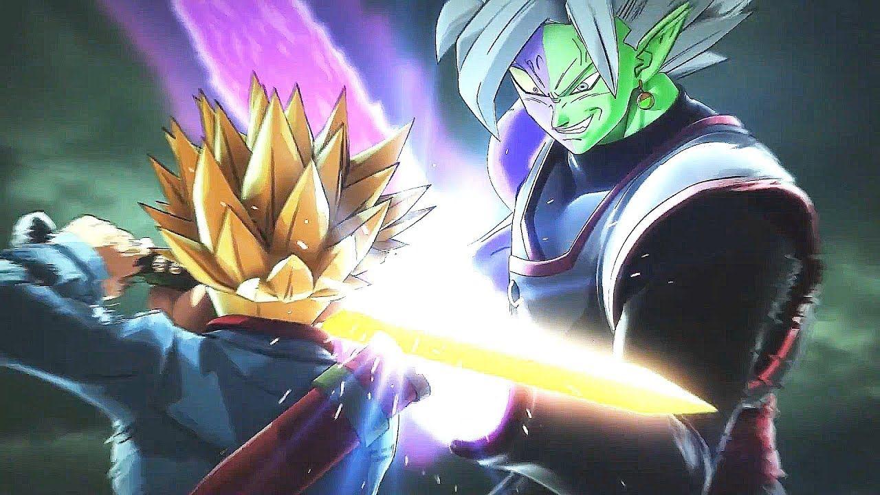 Super Saiyan Rage Trunks vs Fusion Zamasu Full Fight Ball Xenoverse 2