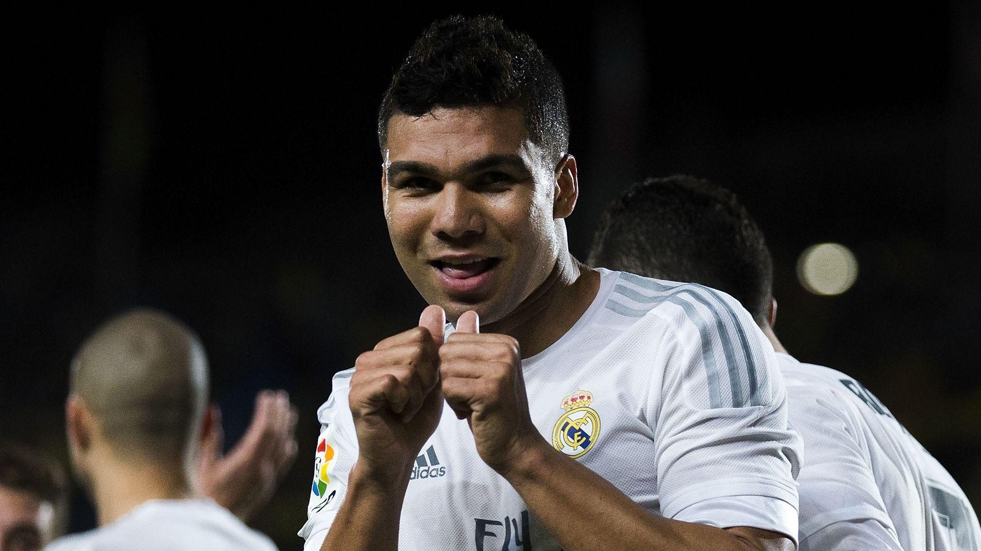 Casemiro rainbow flicks Alvaro Arbeloa aside in Real Madrid training