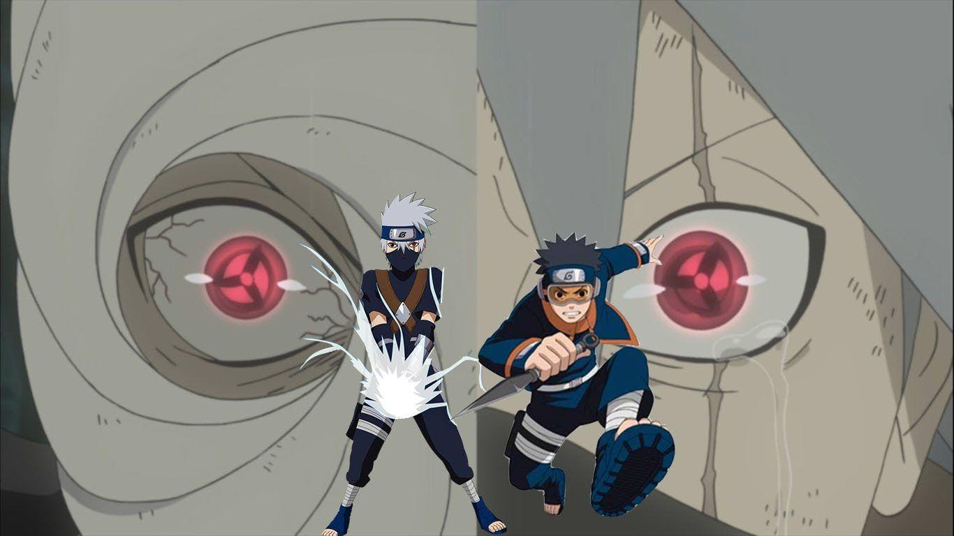 Kakashi vs Obito as kids.