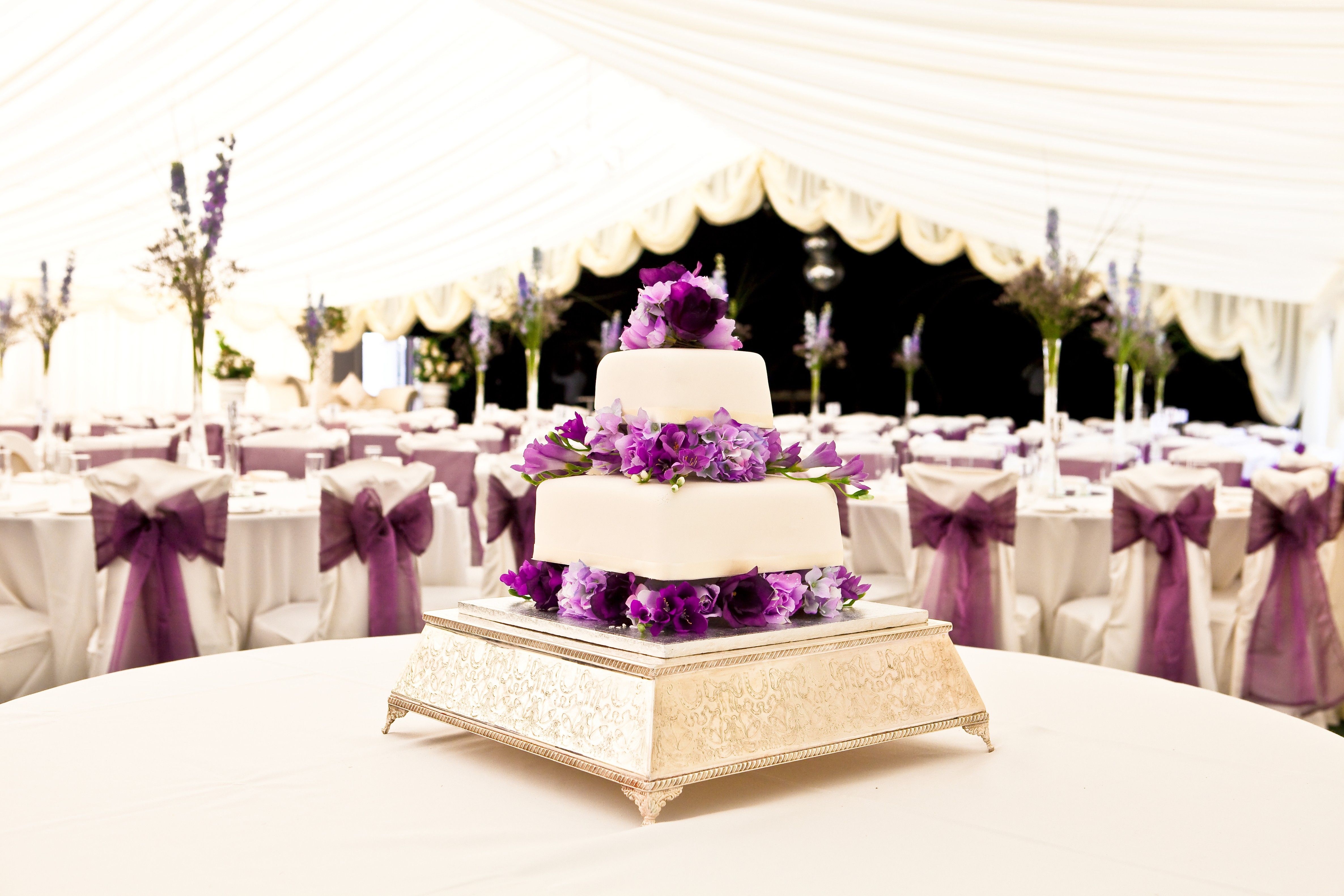 Wallpaper wedding cake, flowers, 4k, Food