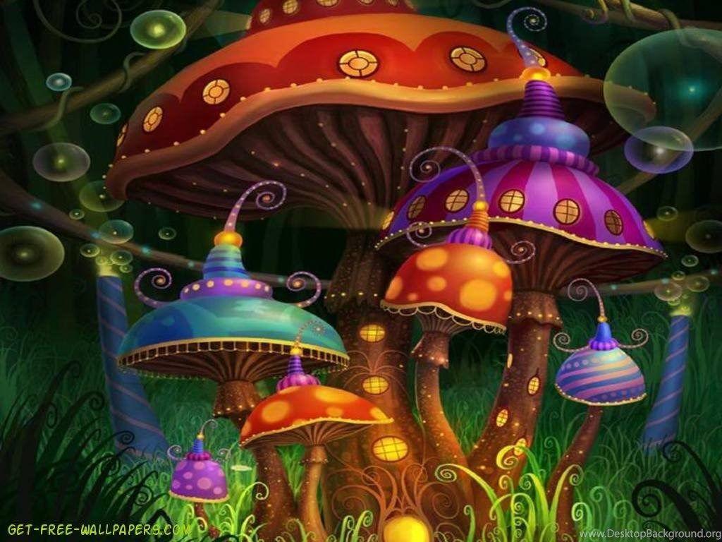 Magic Mushroom Wallpaper Desktop Background