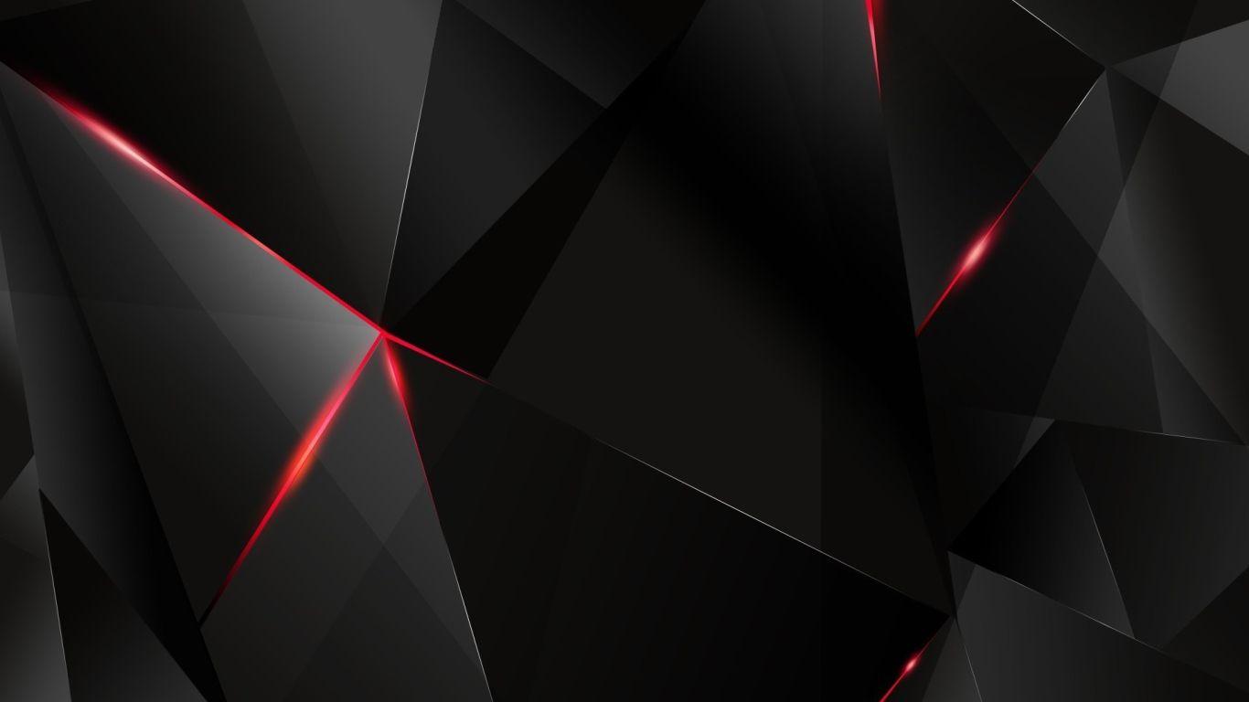 Black cubism Desktop wallpaper 1366x768