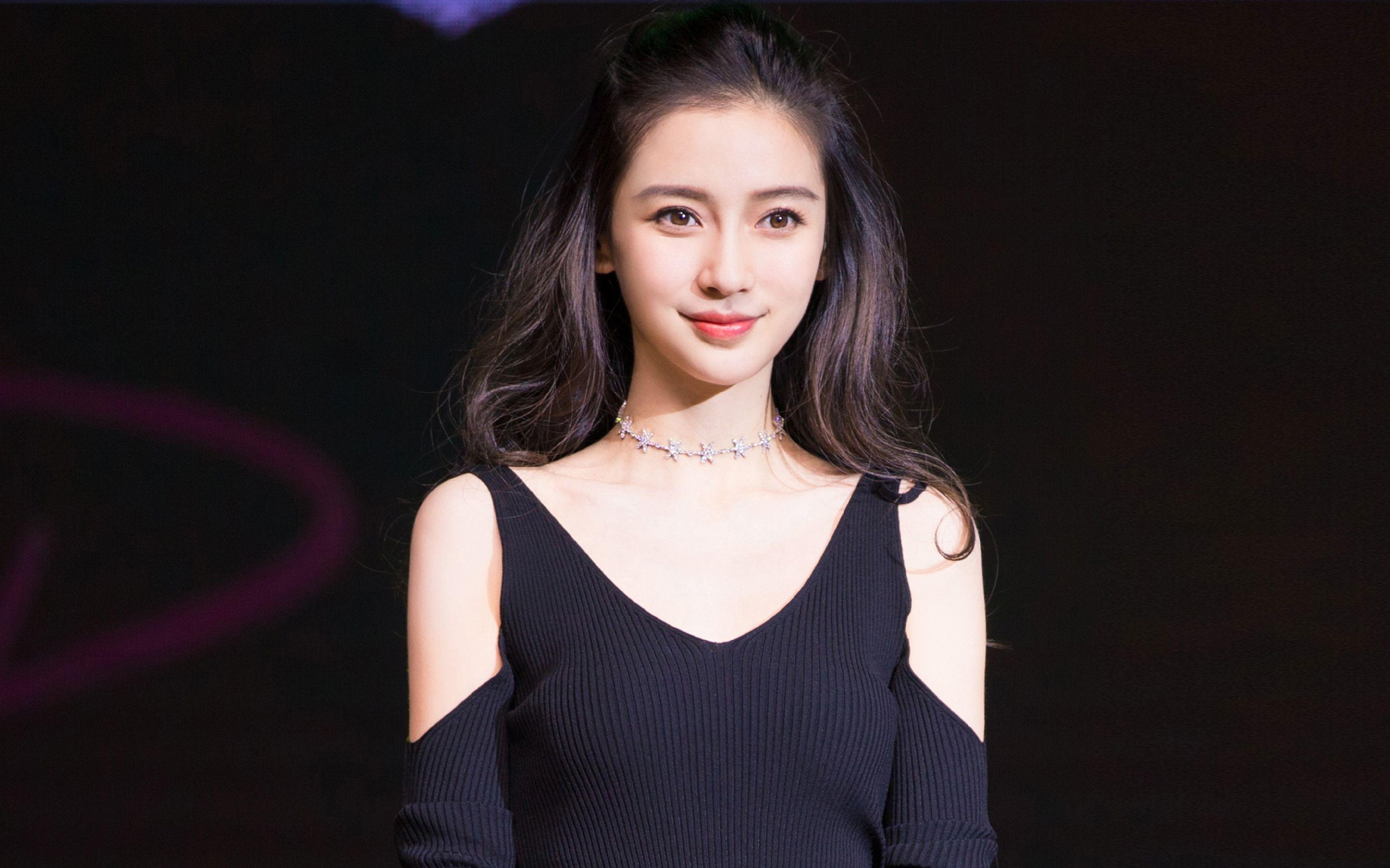 Download wallpaper Angelababy, chinese models, beauty, brunette