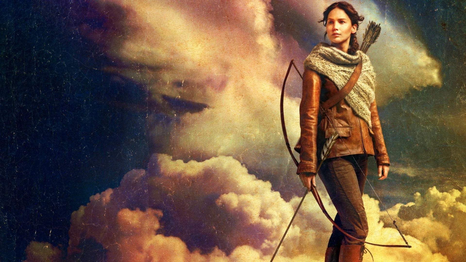 Katniss Everdeen Hunger Games fire wallpaper
