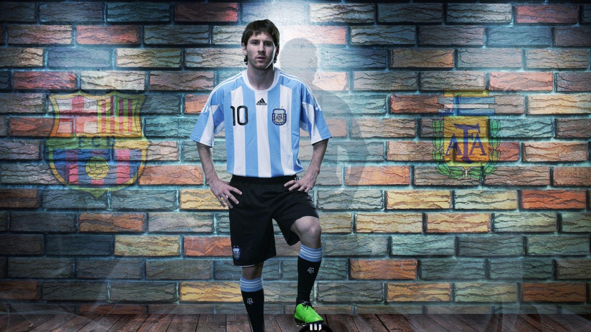 Download Wallpaper 1920x1080 lionel messi, star, football player
